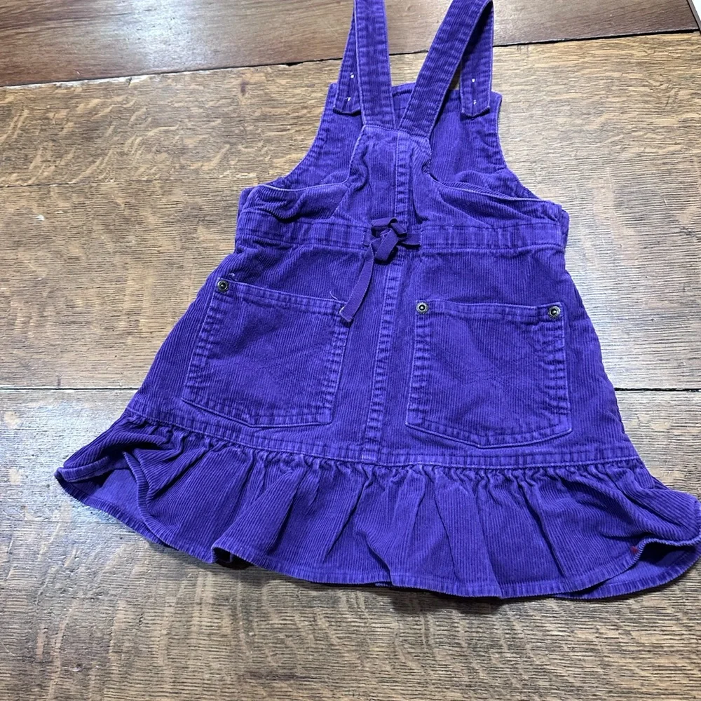 Ralph Lauren vintage Kids Purple Corduroy Dress ruffle sz 3T. U‎